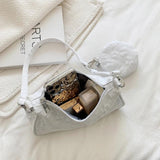 Vintage Flower Printing Underarm Bag for Women