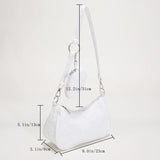 Vintage Flower Printing Underarm Bag for Women
