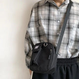 Small Canvas Crossbody Bag for Women Korea Mini Lady Shoulder Messenger Bags