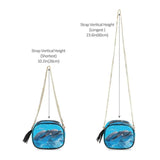 Women Small Messenger Bag Dolphins Retro Tassel Handbag Female Zipper Crossbody
