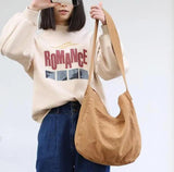 Vintage Canvas Messenger Bag Harajuku Student Shoulder Bag