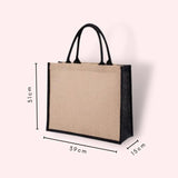 Personalised Radiant Jute Recycle Tote Shopping Bag