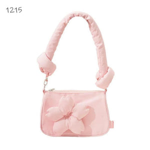 Lolita Pink Cherry Blossoms Handbag Shoulder Cross Body Tote Shopping Daily Use