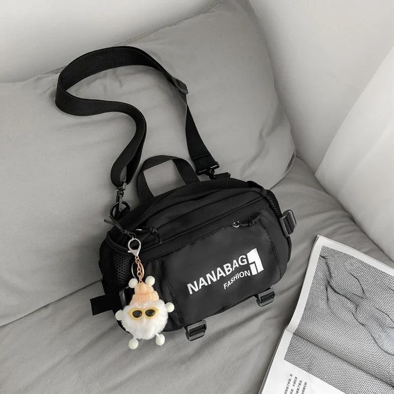 Large Nylon Crossbody Bag for Women
