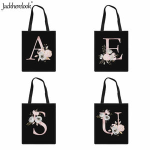 Letter Printing Ladies Handbag Canvas Shoulder Bag