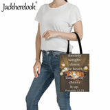 Christian Scripture Printing Women's Canvas Shoulder Bag Eco Friendly