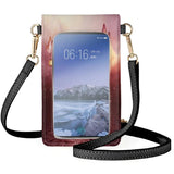 Vintage Dead Leaf Butterfly Cell Phone Bag Clamshell Handbag