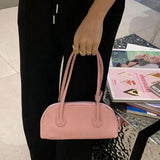 Retro Solid Wax Leather Shoulder Bag