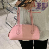 Retro Solid Wax Leather Shoulder Bag