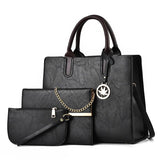 3pcs/Set Ladies Handbags PU Leather Shoulder Messenger Bags