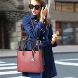 3pcs/Set Ladies Handbags PU Leather Shoulder Messenger Bags