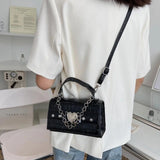 Gothic Shoulder Bag Metal Punk Biker Style Handbag