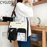 Women's Canvas Tote Bag Shoulder Crossbody Handbag