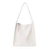 Vintage Patent Leather Shoulder Bag Large Capacity Tote