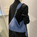Nylon Shoulder Bag Women Underarm Chain Handbag