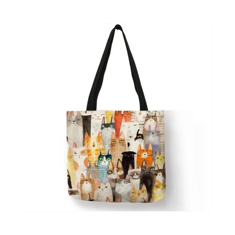 Animal Pattern Art Shoulder Bag High Capacity Women's Handbag