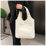 Velvet Canvas Shoulder Bag for Women Casual Handbag Tote Bag