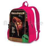 Halloween 1978 VHS Horror Movie Poster Outdoor Backpack