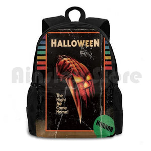 Halloween 1978 VHS Horror Movie Poster Outdoor Backpack