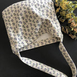 Vintage Women's Tote Shoulder Bags Woolen Fabric Ladies Eco Cloth Shopper Bag