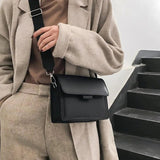Vintage Women Messenger Bag Wide Strap Crossbody Handbag