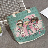 Customizable Cartoon Nurse Printed Shoulder Bag