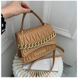Small PU Leather Shoulder Bag Women's Crossbody Handbag