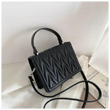 Geometric Embossing Crossbody Bag for Women Flap Shoulder Messenger