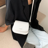 Solid Flap Shoulder Bag Crossbody Bags for Women