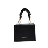 Women's Small Chain Crossbody Bag Winter Leather Handbag