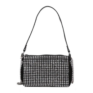 Diamonds High Women Handbag Soft Pu Leather Shoulder Bags