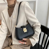 Vintage Ladies Shoulder Bag Solid Lacquer PU Leather Handbag