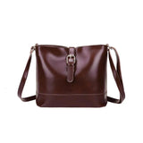 Vintage Small PU Leather Bucket Crossbody Women Lady Shoulder Handbags