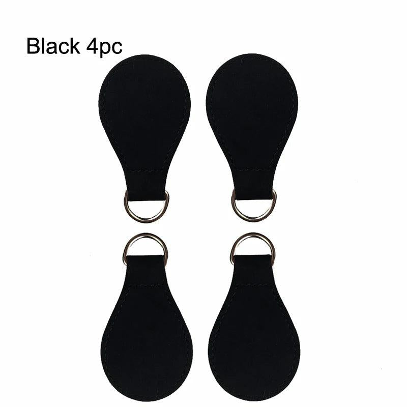 4 pcs Cashmere Leather Drops End for O Bag Handle