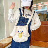 Anime Cartoon Dog Plush Backpack for Girls