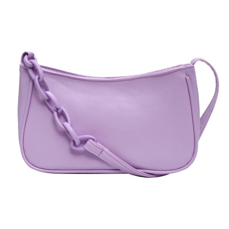 Women Leather Chain Handbag Retro Tote Shoulder Bag