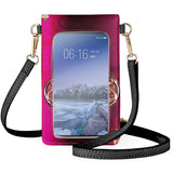 Rainbow Colored Butterflies Cell Phone Bag