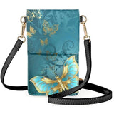 Rainbow Colored Butterflies Cell Phone Bag
