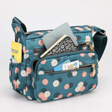 Floral Printed Nylon Crossbody Bag for Women