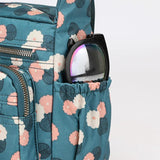 Floral Printed Nylon Crossbody Bag for Women