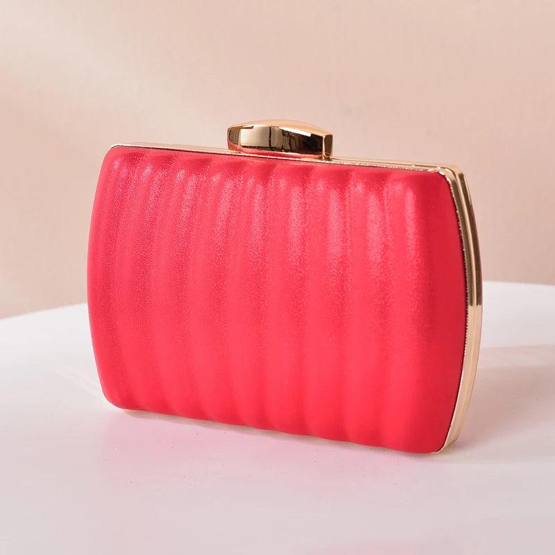 Square Handbag Evening Clutch Purses Women PU Cross Body Bag
