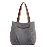 Casual Canvas Tote Shoulder Bag for Women