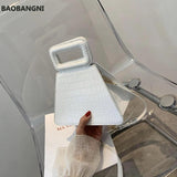 Crocodile Pattern Tote Bag PU Leather Women's Handbag