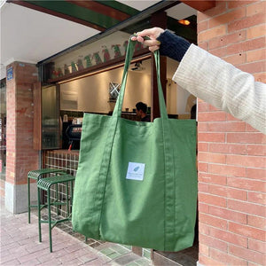 Canvas Shoulder Bag Large Capacity Retro Tote Bag