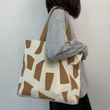 Eco Reusable Foldable Shoulder Bag Large Handbag Tote Women Shopper Zipper