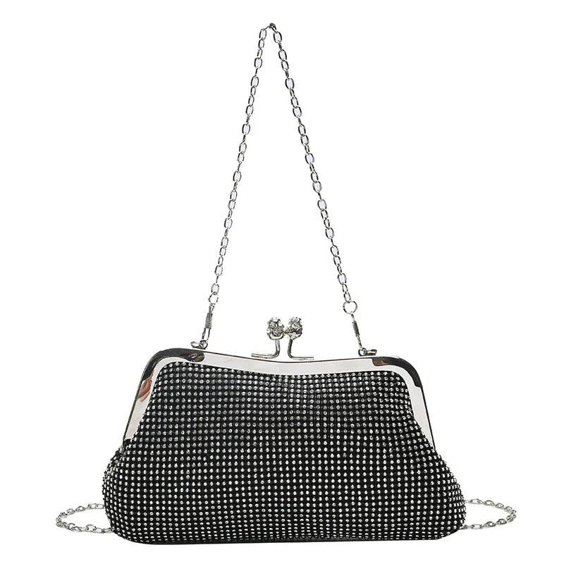 Diamond Evening Bags Hasp Handbag Elegent Chain Women Shoulder Crossbody Bag