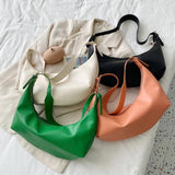 Soft Leather Small Women's Bag Shoulder Underarm Bag Clutch Purse