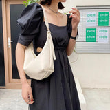 Soft Leather Small Women's Bag Shoulder Underarm Bag Clutch Purse