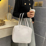 Retro PU Leather Women Shoulder Underarm Bags Casual Large Capacity Handbags