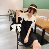Vintage Satin Bowknot Women's Mini Wrist Bag Canvas Small Shoulder Bags